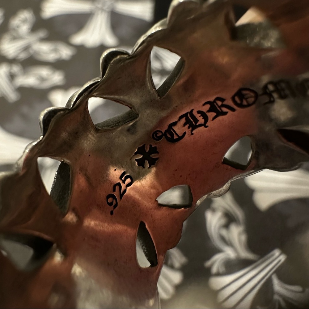 Chrome Hearts Silver Cemetery Cross Ring Size 10 - Picture 8 of 11